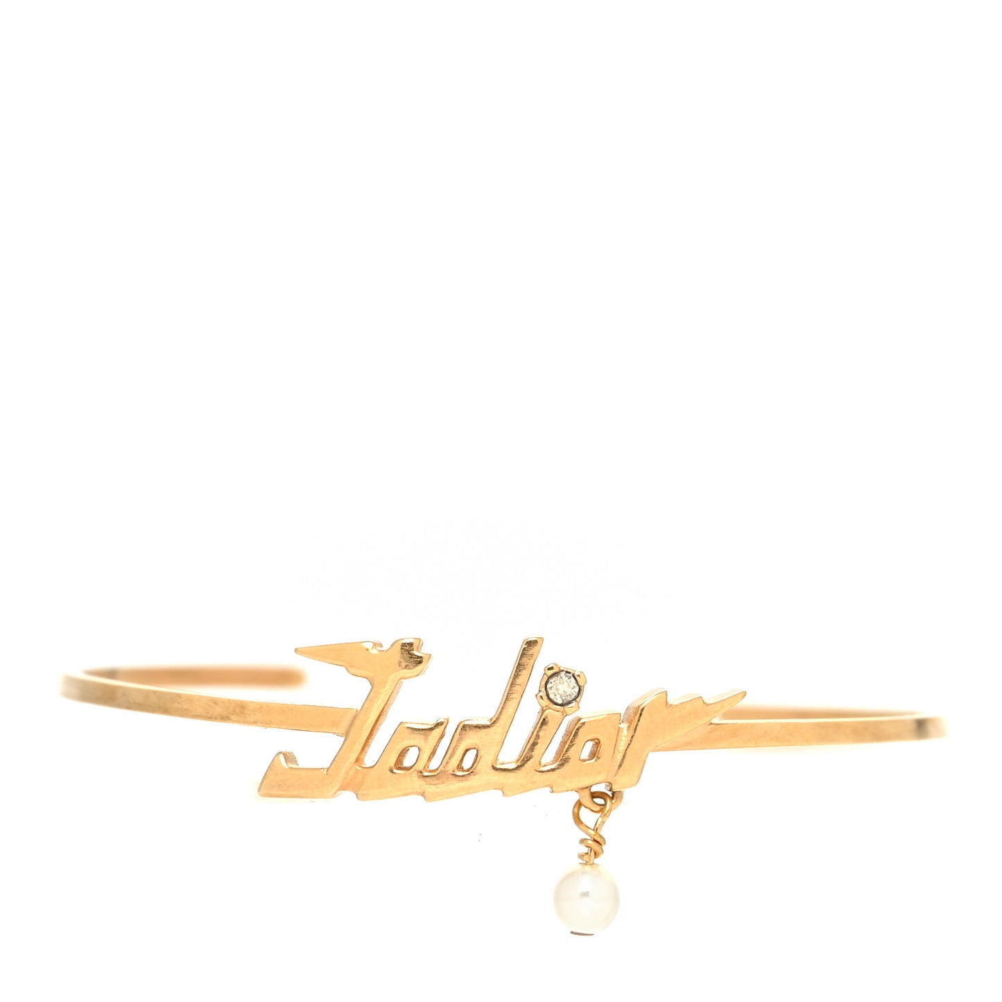 Metal J'Adior Bracelet Cuff Gold