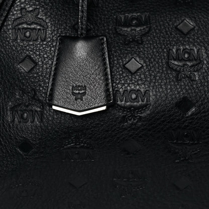 MCM Calfskin Ottomar Monogram Large Essential Tote Black 8 of 14