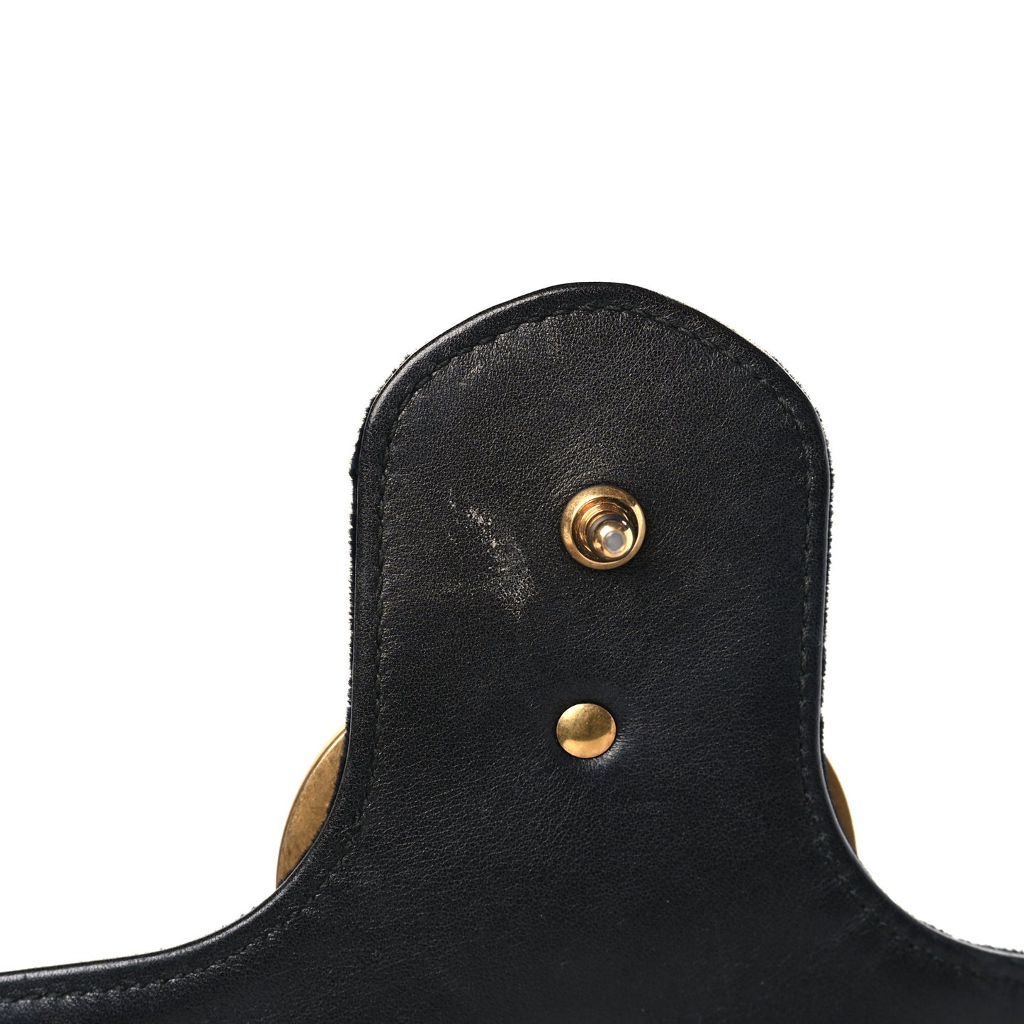 Velvet Matelasse Loved Embroidered Medium GG Marmont Shoulder Bag Black