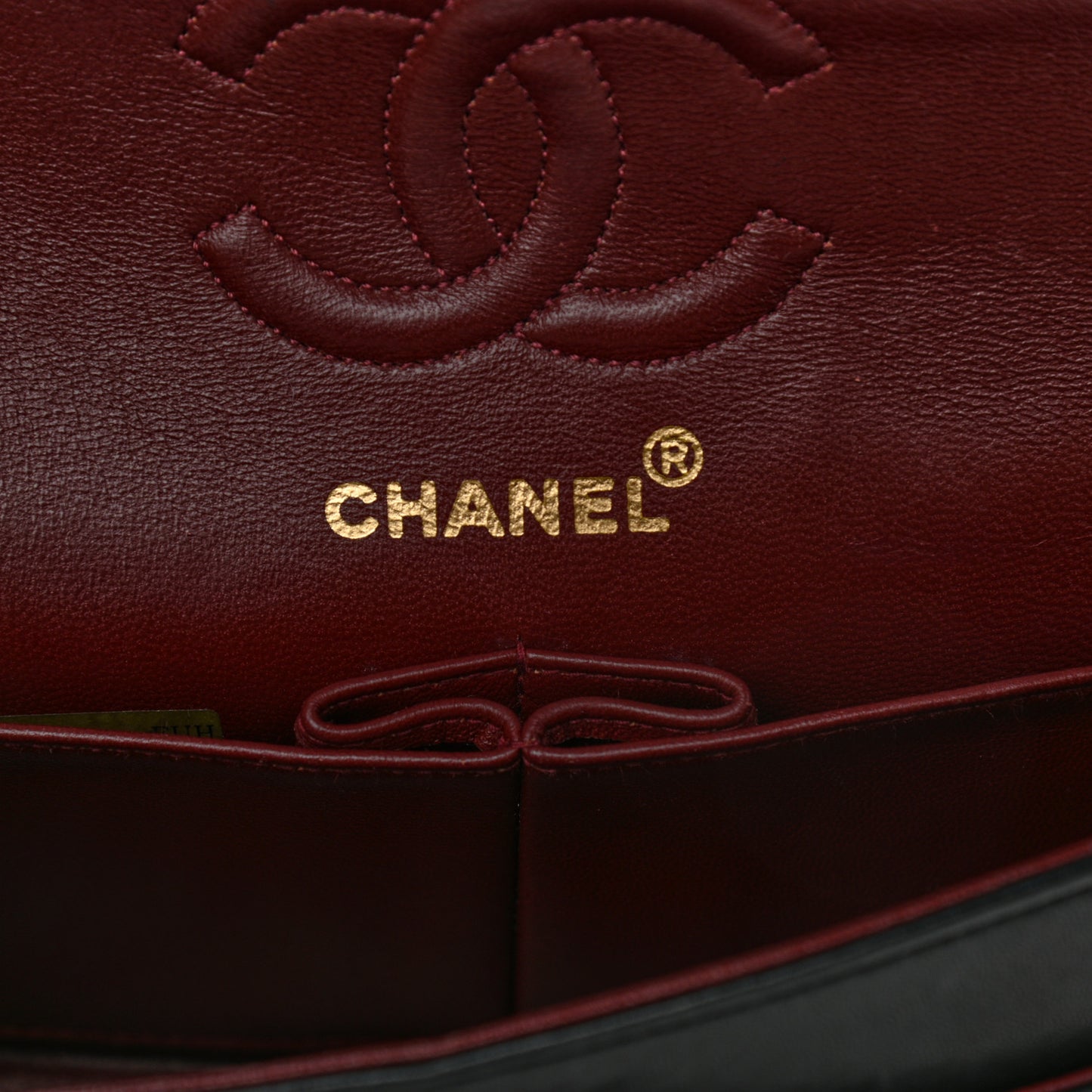 Lambskin Quilted Small Double Flap Black