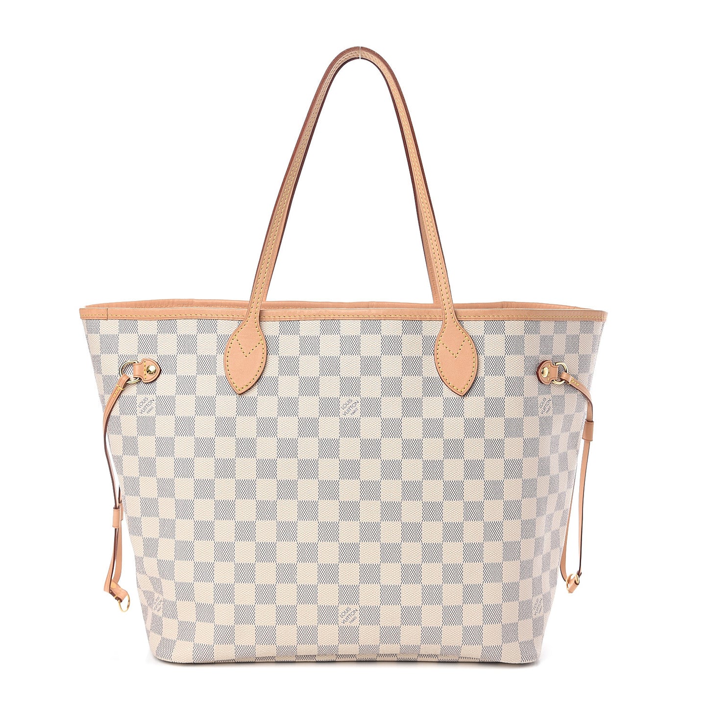 Damier Azur Neo Neverfull MM Rose Ballerine