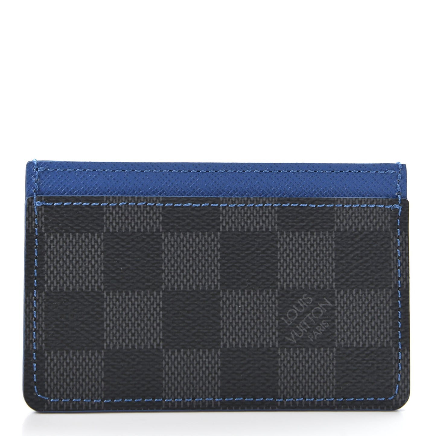 Damier Graphite Card Holder Blue