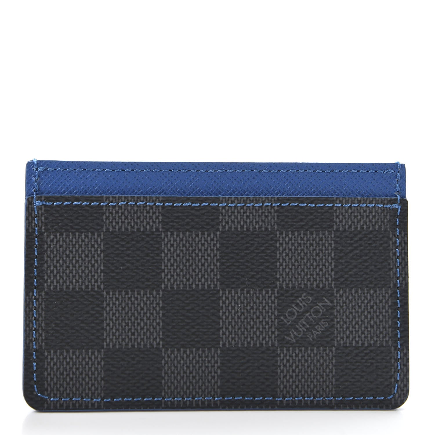 Louis Vuitton Damier Graphite Card Holder Blue 2 of 8