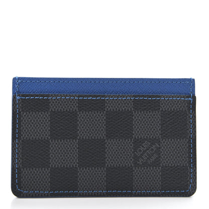 Louis Vuitton Damier Graphite Card Holder Blue 2 of 8