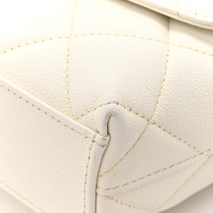 Chanel Caviar Quilted Small Flap White 13 of 17
