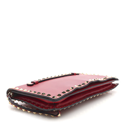 Valentino Garavani Nappa Rockstud Wristlet Clutch Rosso Valentino 4 of 6