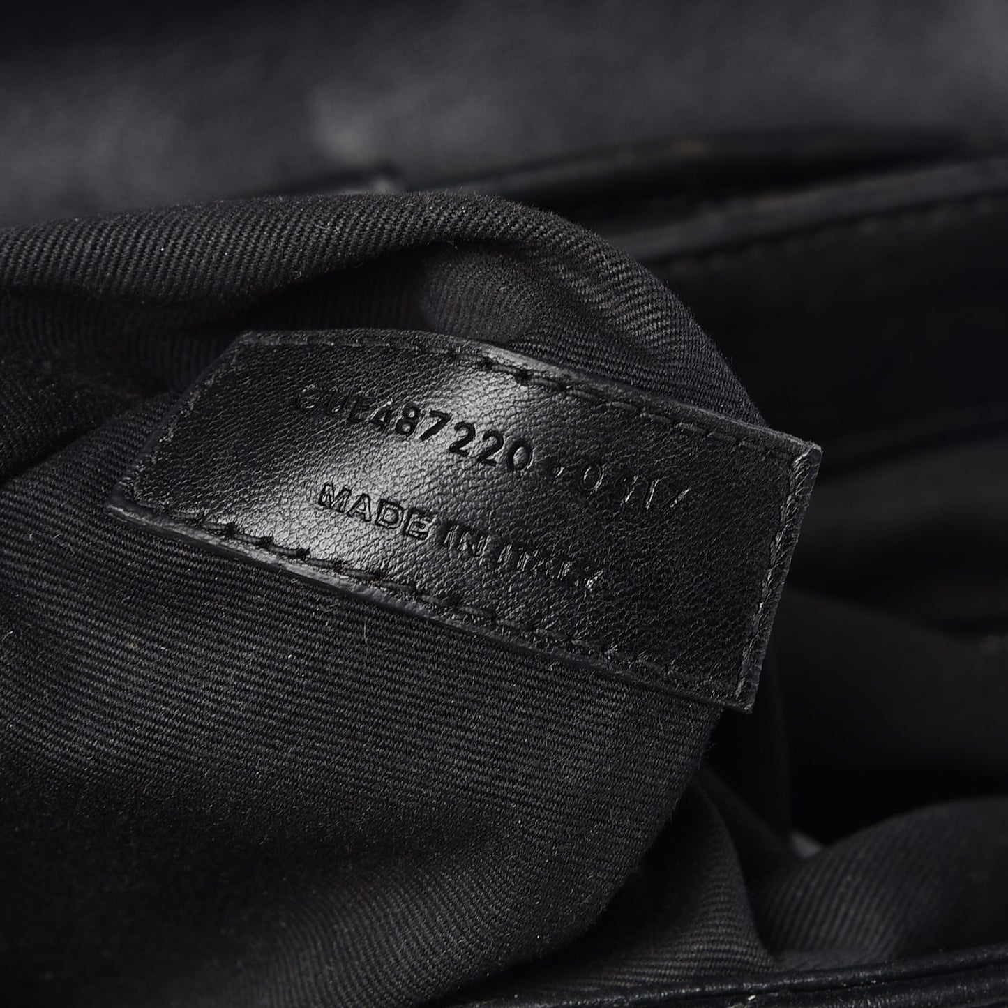 Calfskin Y Quilted Monogram Small Loulou Backpack Black