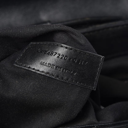 Saint Laurent Calfskin Y Quilted Monogram Small Loulou Backpack Black 8 of 11