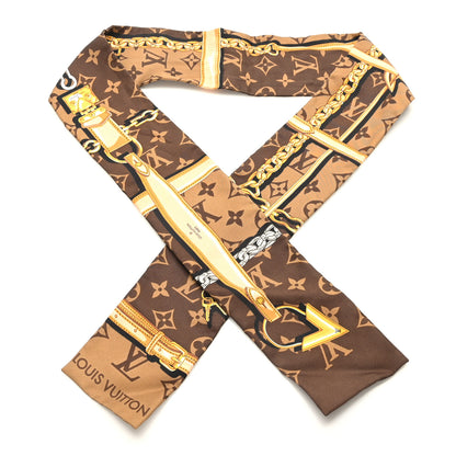 Louis Vuitton Silk Monogram Confidential Bandeau Brown 1 of 3