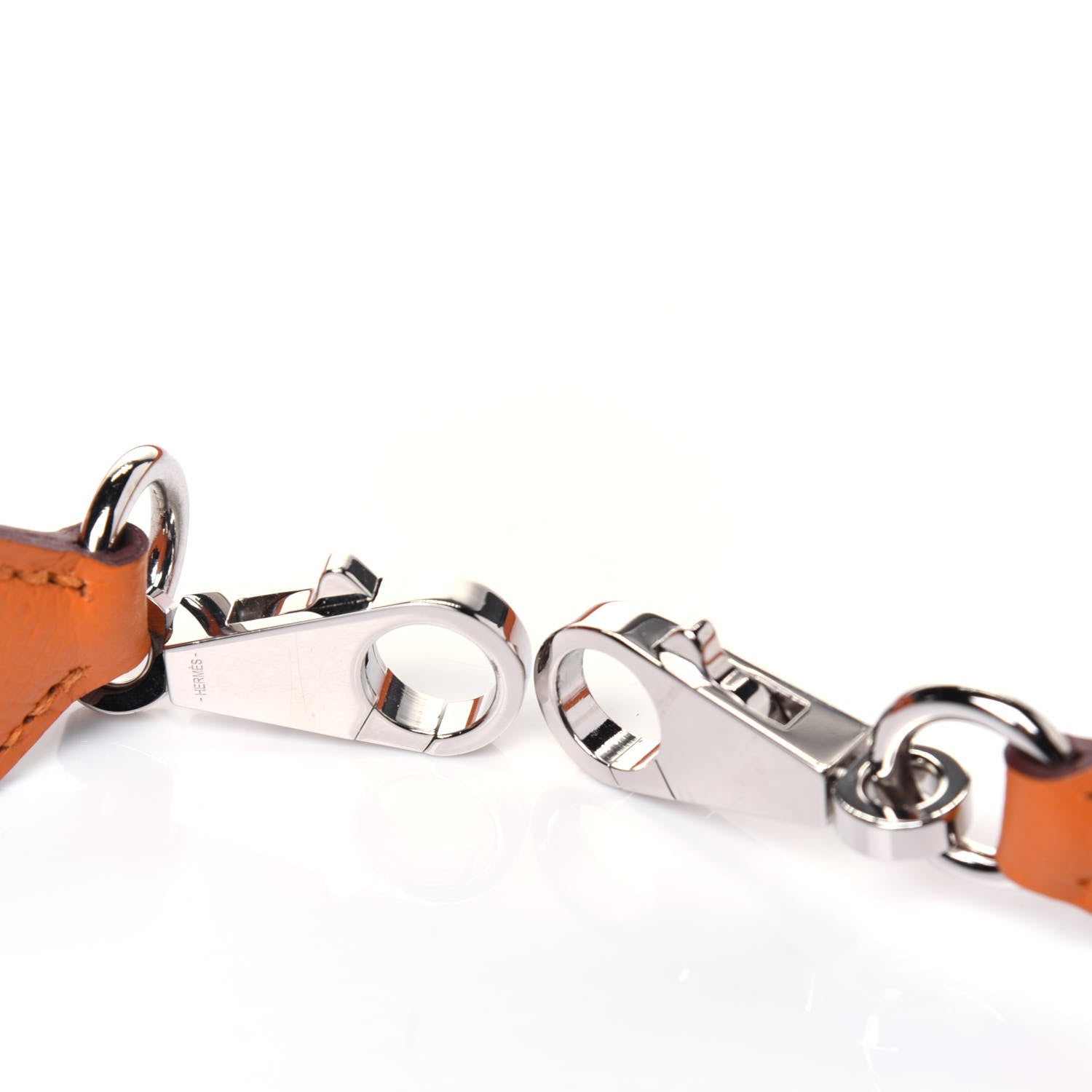Hermes Epsom 25mm Tressage Shoulder Strap Abricot Rose Azalee Gold 5 of 6