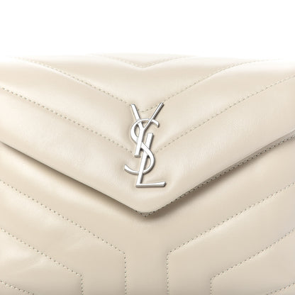 Saint Laurent Calfskin Y Quilted Monogram Toy Loulou Crossbody Bag Ivory 10 of 10