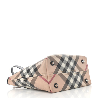 Burberry Patent Trim Nova Check Small Nickie Shopper Tote 3 of 22