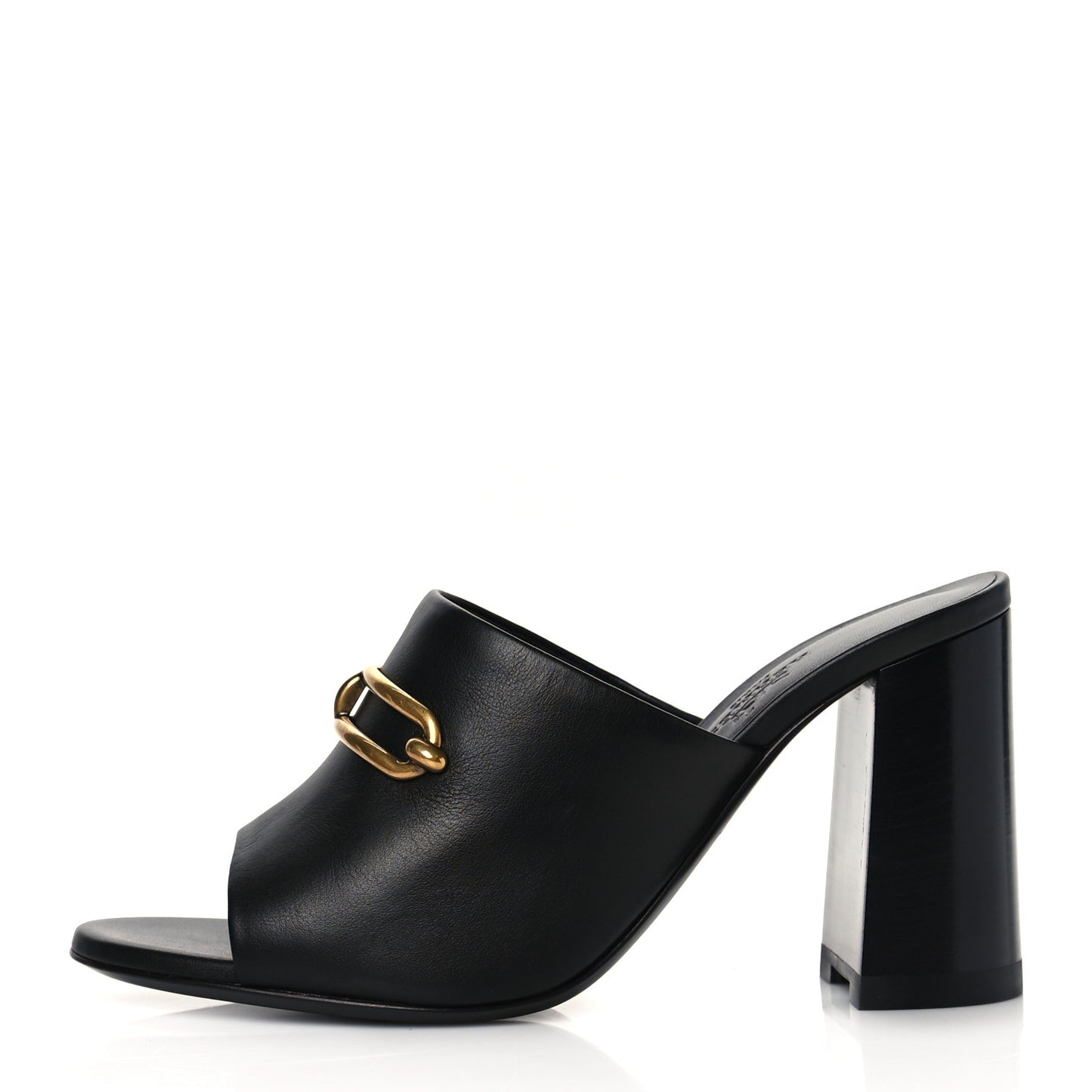 Calfskin Camilla Mules 35.5 Black