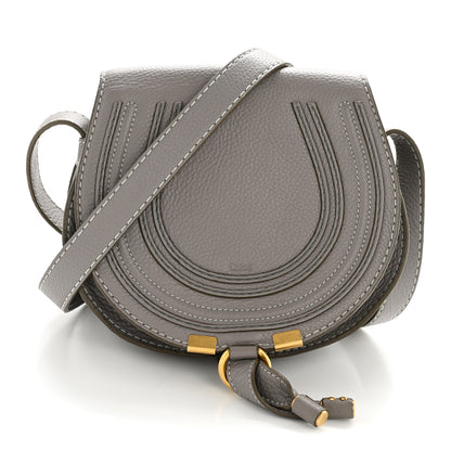 Chloe Calfskin Mini Marcie Round Crossbody Bag Cashmere Grey 1 of 14