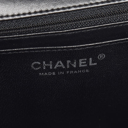 Chanel Patent Goatskin Quilted Jumbo Single Flap Black 8 of 9