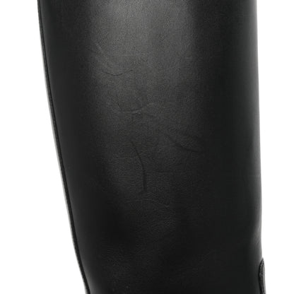 Hermes Calfskin Faustine Boots 36 Black 10 of 12