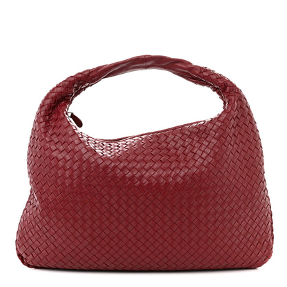 Bottega Veneta Nappa Intrecciato Large Veneta Hobo Vermillion 1 of 10