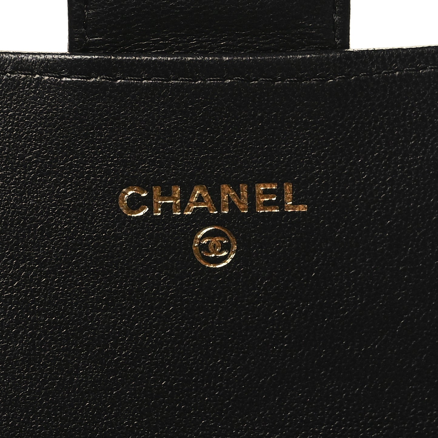 Lambskin Quilted Large Gusset Flap Wallet Black