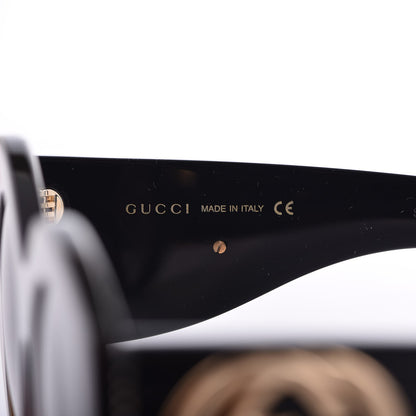 Gucci Acetate Round Frame Sunglasses GG 0177S Brown 6 of 8