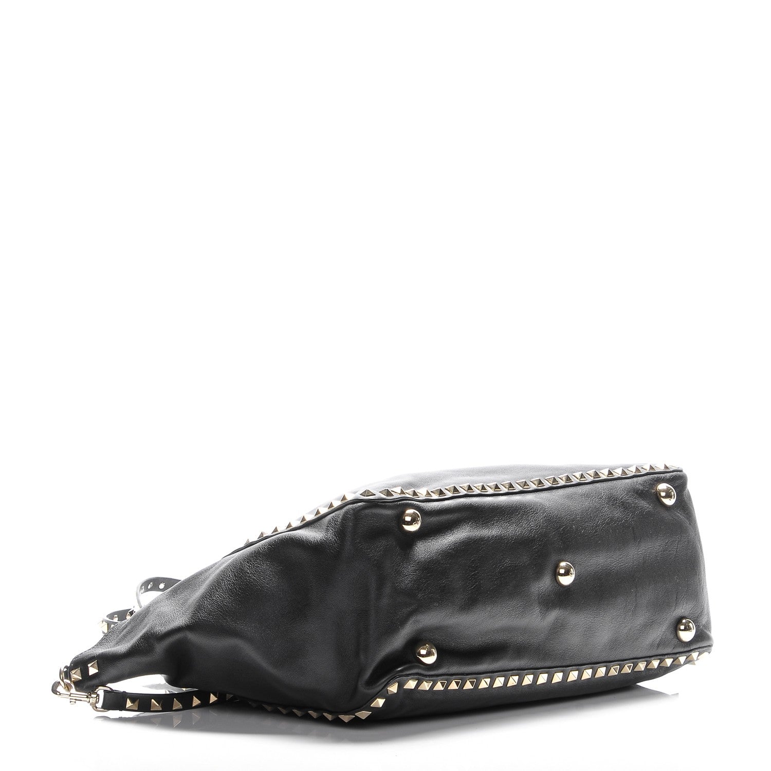 Valentino Garavani Vitello Medium Rockstud Tote Black 4 of 7
