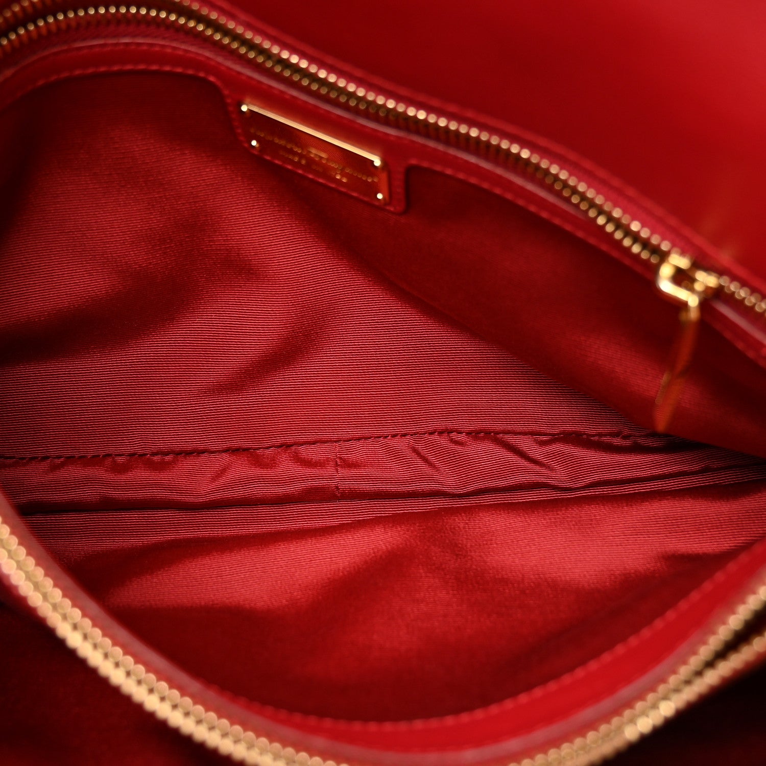 Salvatore Ferragamo Calfskin Gancini Chain Shoulder Bag Red 5 of 17