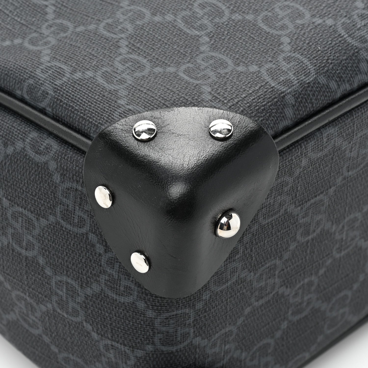 Gucci GG Supreme Monogram Selleria Calfskin Square Messenger Bag Black 10 of 13