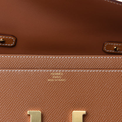Hermes Epsom Constance Long Wallet To Go Gold 6 of 7