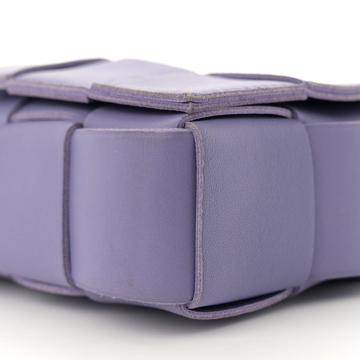 Lambskin Intreccio Cassette Crossbody Bag Wisteria