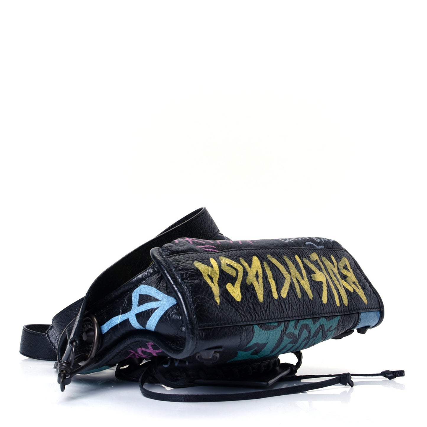 Agneau Arena Graffiti All Over Classic Hardware Mini City Black Multicolor