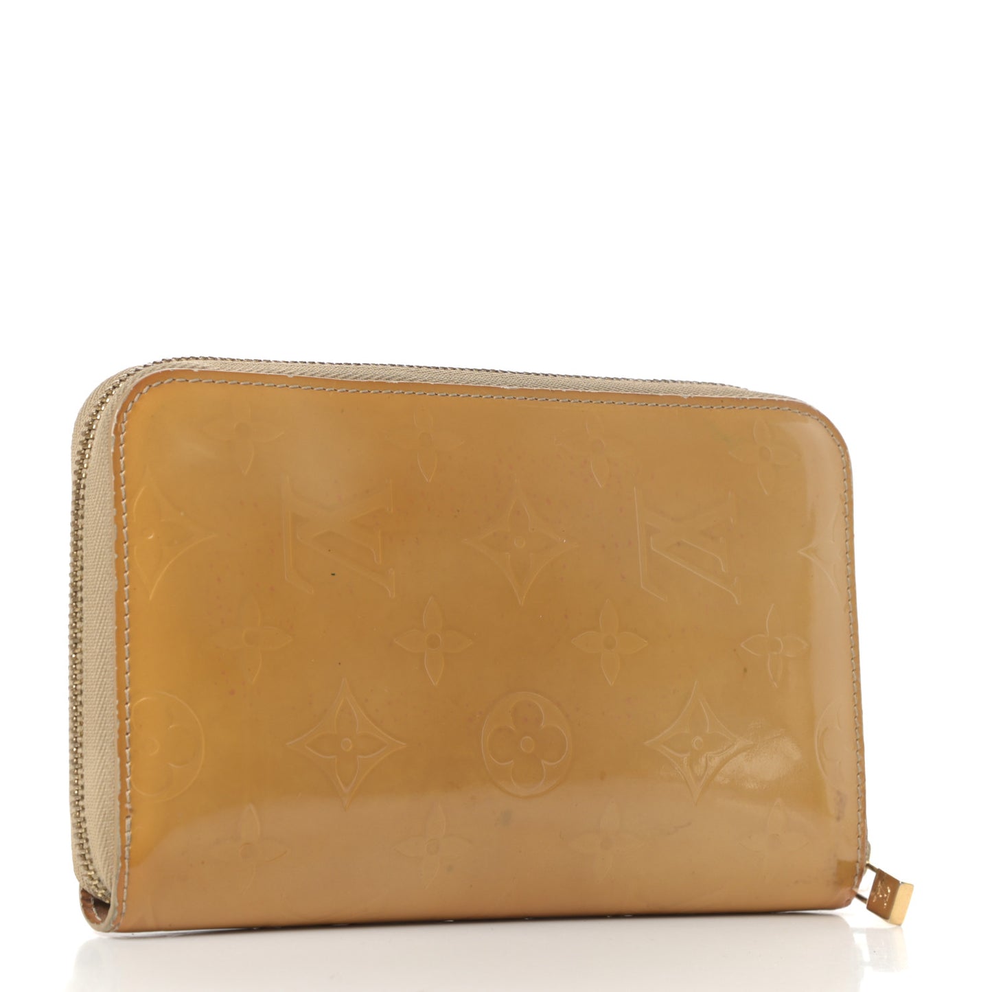 Vernis Zippy Compact Wallet Gold