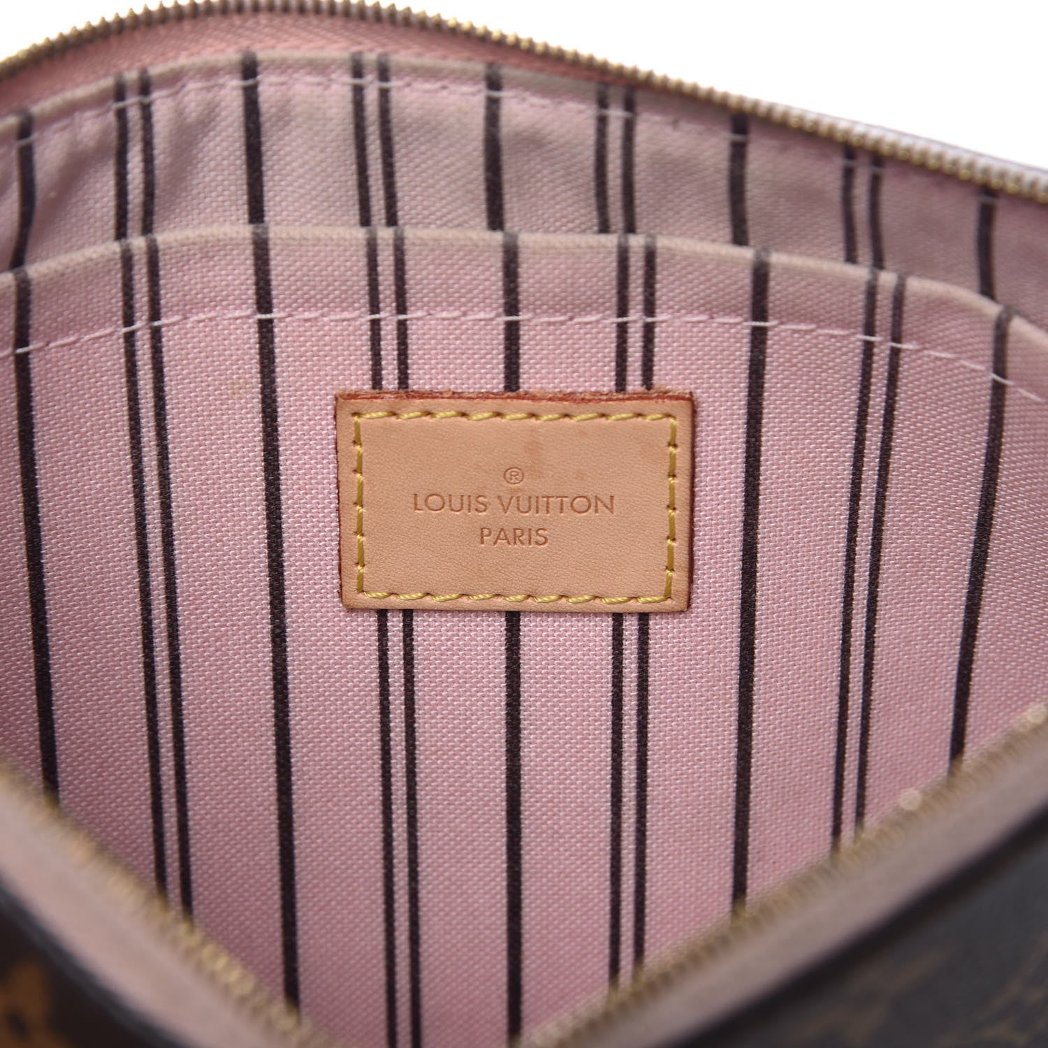 Louis Vuitton Monogram Neverfull MM GM Pochette Rose Ballerine 6 of 12