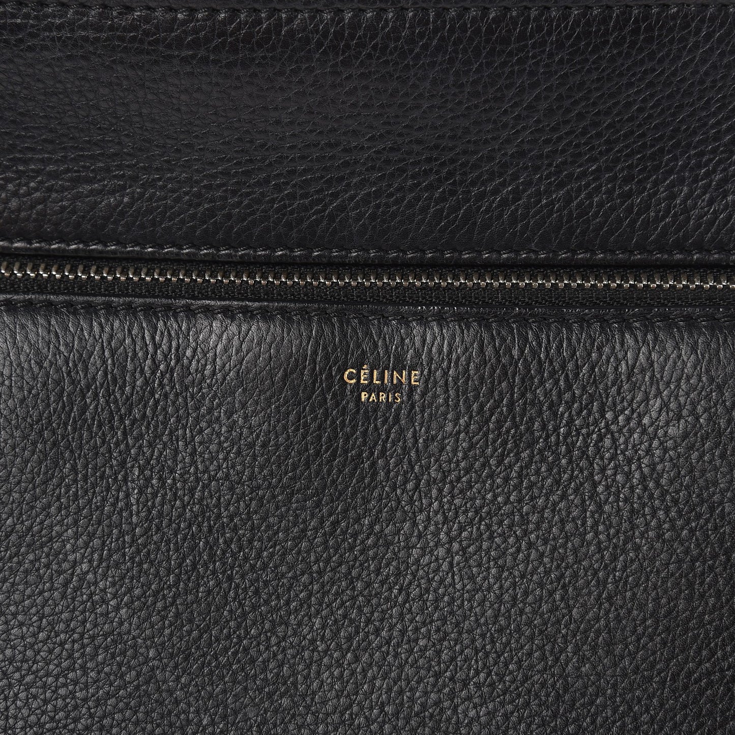 Supple Calfskin Medium Edge Shoulder Bag Black