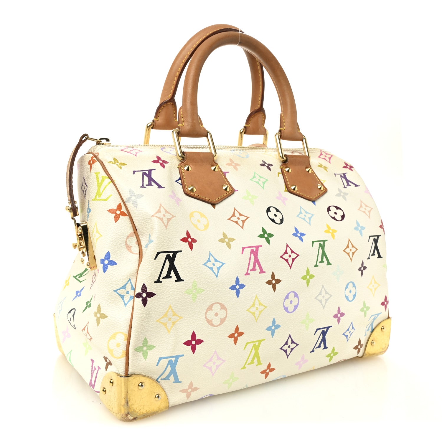 Louis Vuitton Monogram Multicolor Speedy 30 White 2 of 10