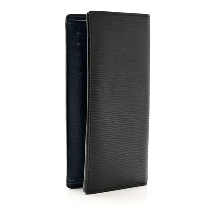 Louis Vuitton Epi LV Circle Brazza Wallet Black 2 of 7