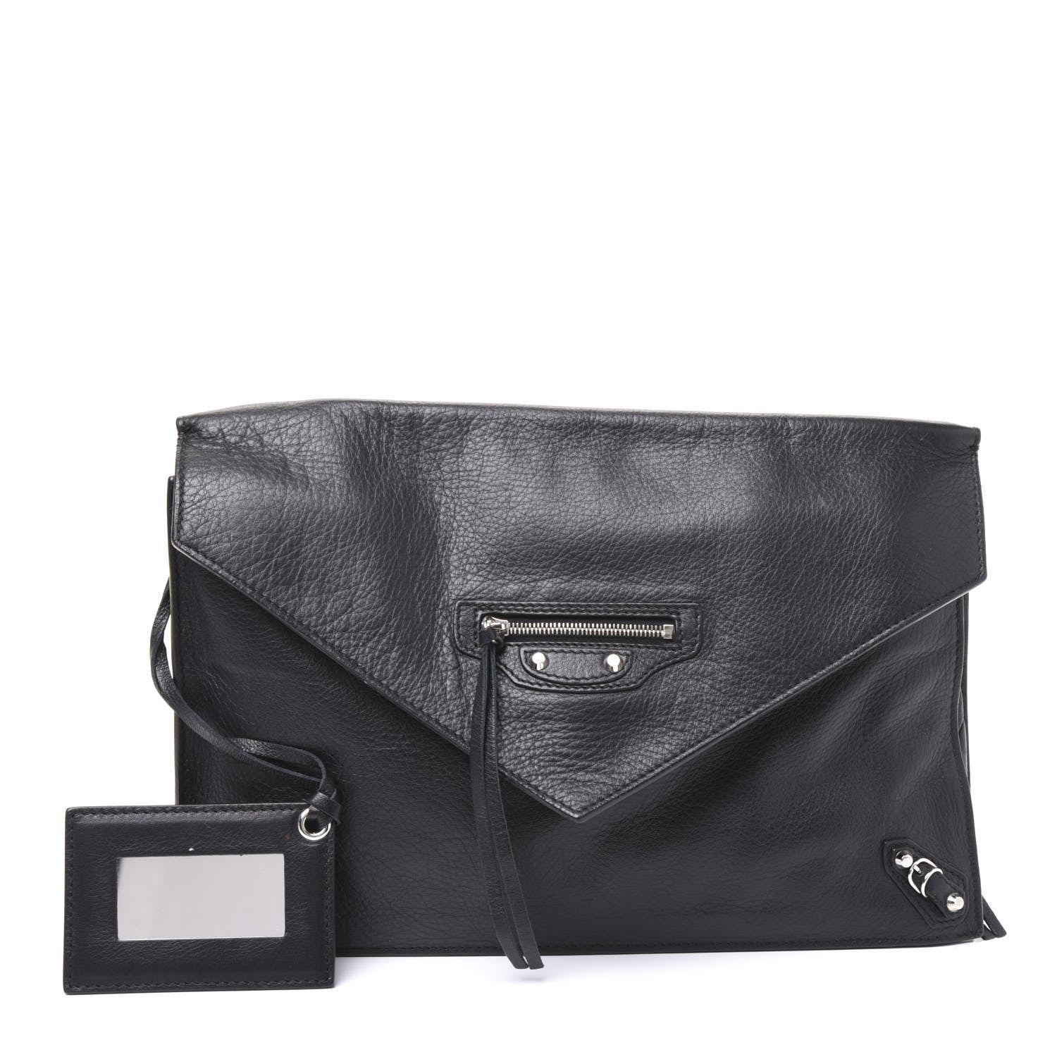 Balenciaga Veau Papier Sight Clutch Black 1 of 9