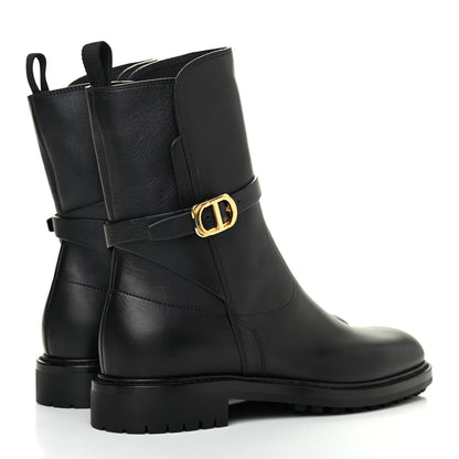 Christian Dior Calfskin Empreinte Ankle Boot 38 Black 4 of 12