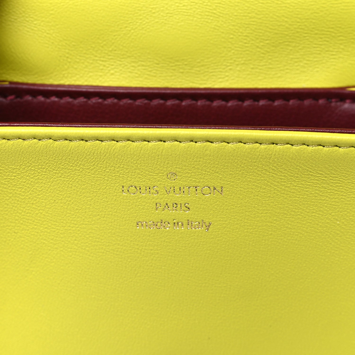 Louis Vuitton Lambskin Embossed Monogram Coussin Belt Vert Acide 6 of 10