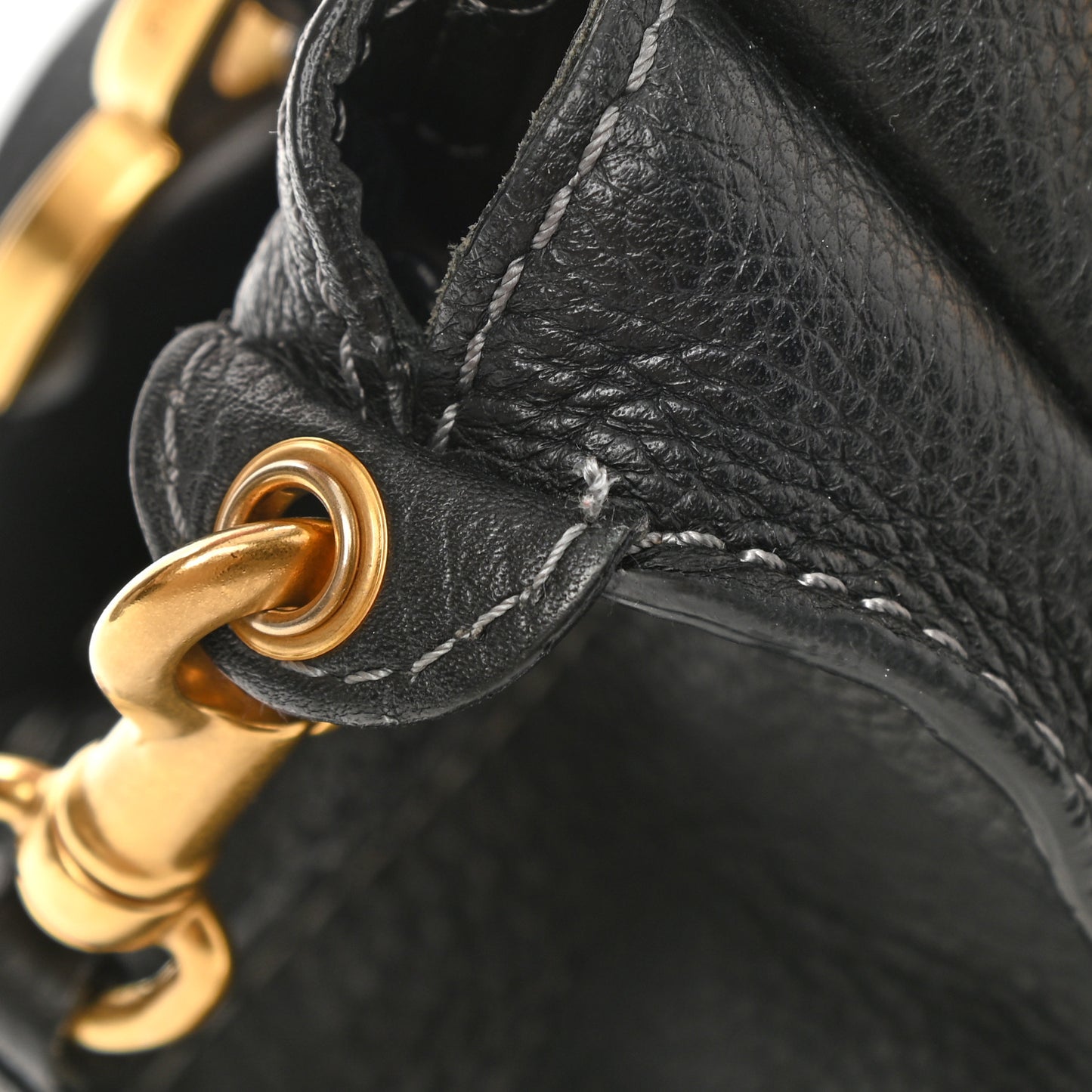 Calfskin Medium Marcie Satchel Black