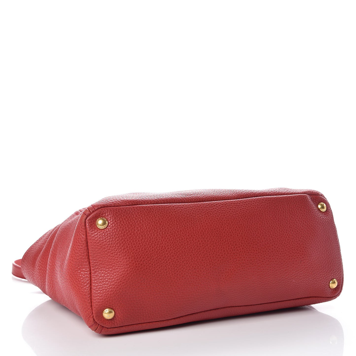 Vitello Daino Side Pocket Tote Rosso