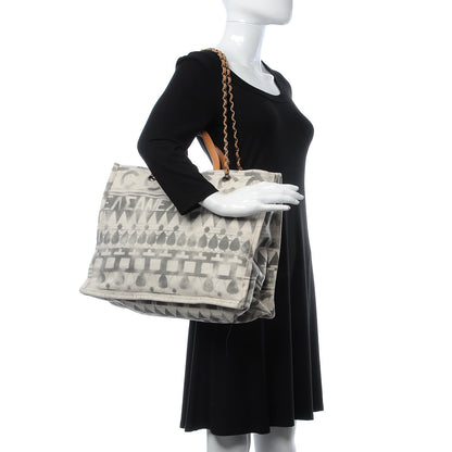 Chanel Canvas Large Iliad Shopping Tote Beige 2 of 9