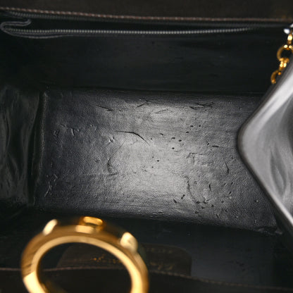 Salvatore Ferragamo Calfskin Diana Clutch Brown 5 of 12