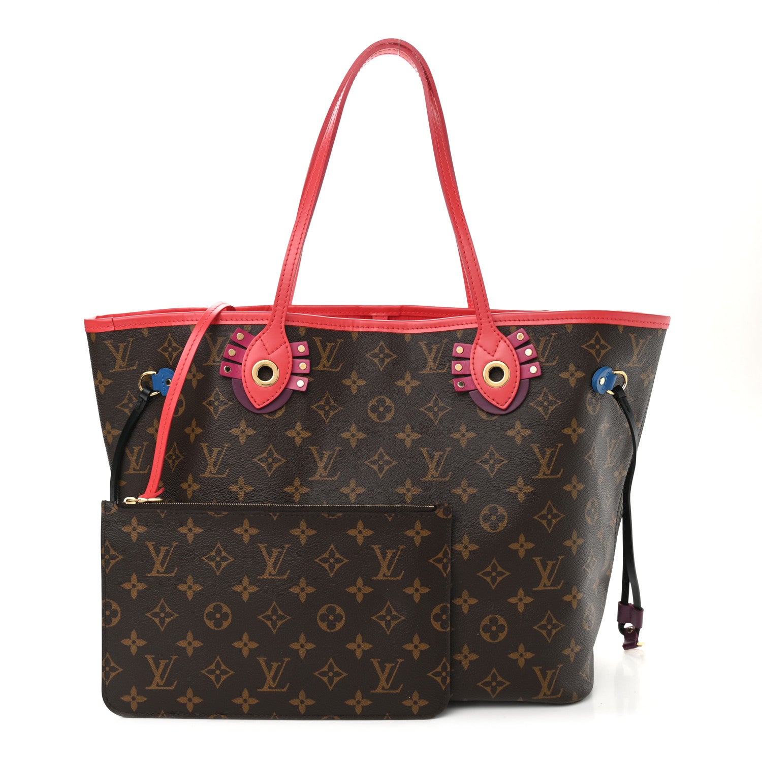 Louis Vuitton Monogram Totem Neo Neverfull MM Flamingo 1 of 12