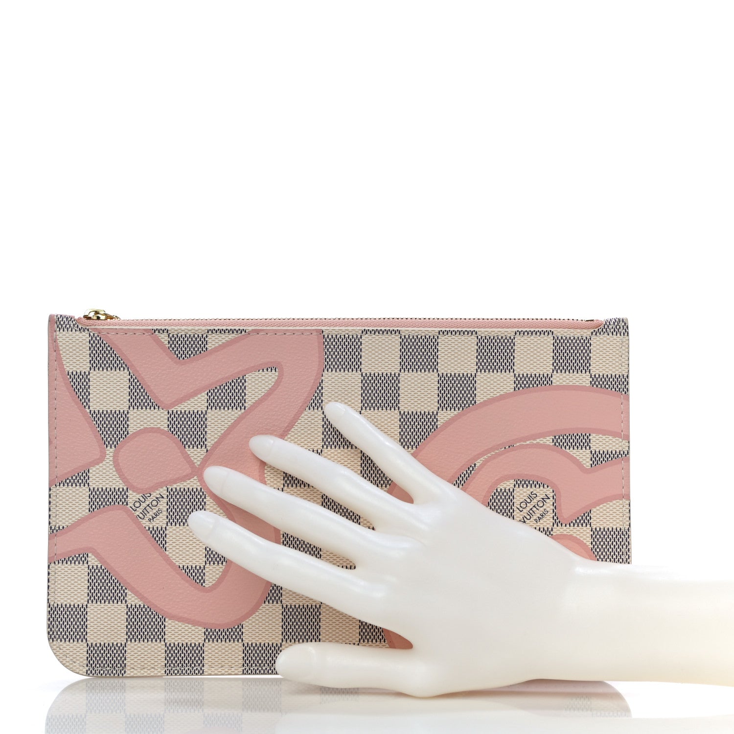 Louis Vuitton Damier Azur Tahitienne Neverfull MM GM Pochette 2 of 11