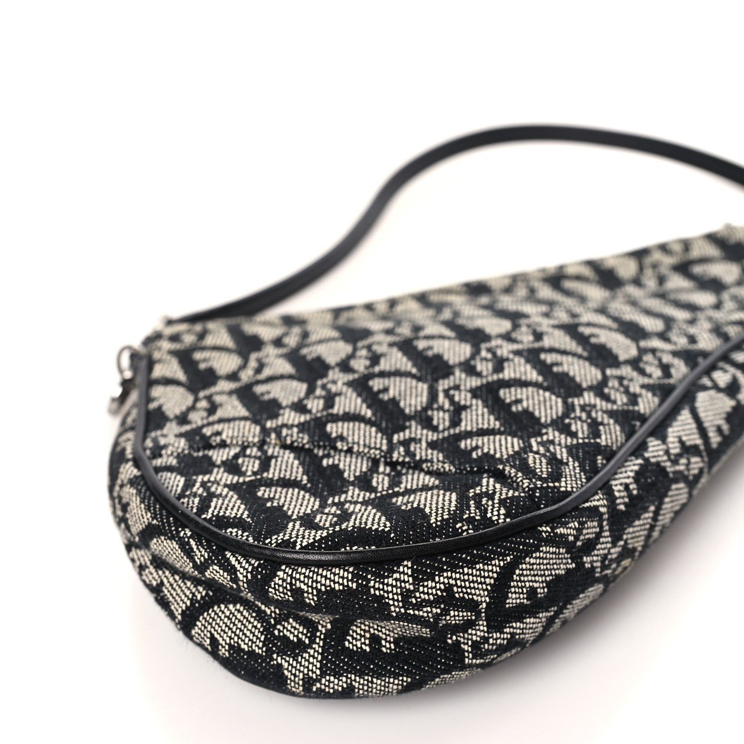 Christian Dior Monogram Mini Saddle Pochette Black 8 of 9