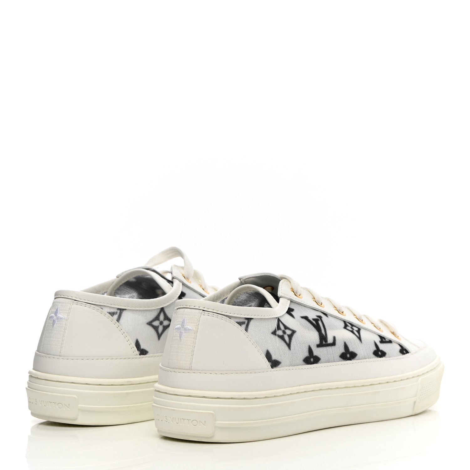 Louis Vuitton Technical Fabric Calfskin Monogram Stellar Sneakers 39 Black 4 of 11