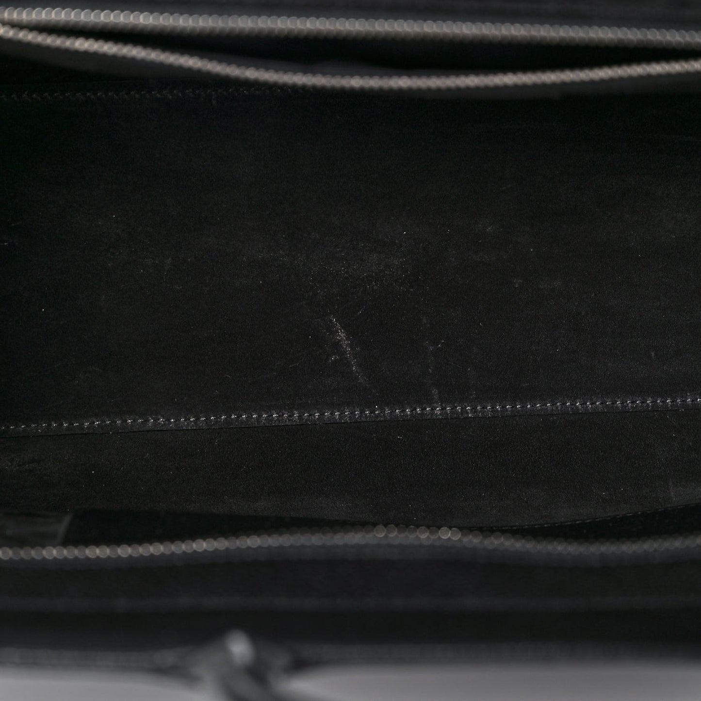 Grained Calfskin Small Cabas Rive Gauche Black
