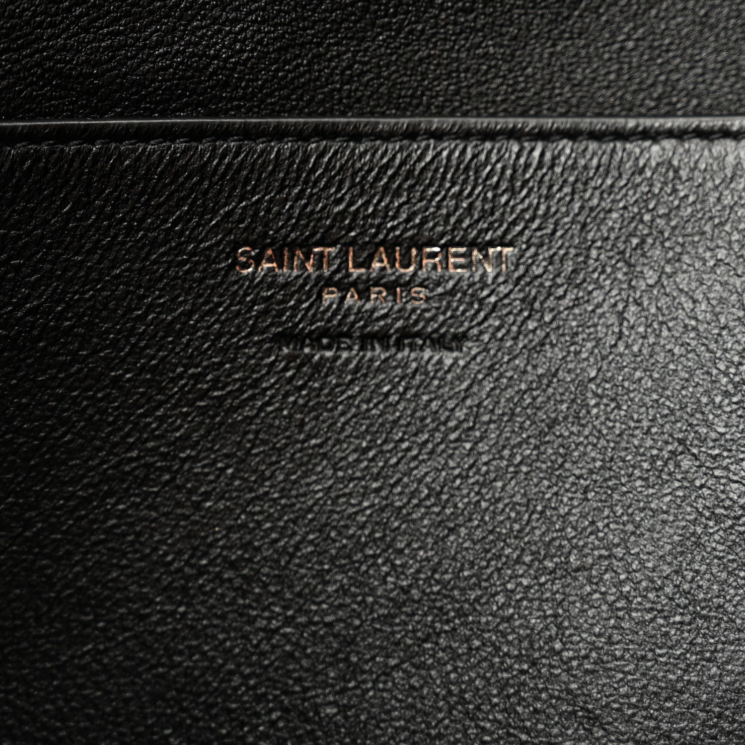 Saint Laurent Grained Lambskin Small Cassandre Envelope Pouch Black 6 of 8