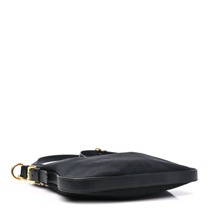 Prada Tessuto Nylon Saffiano Vela Crossbody Bag Black 4 of 9