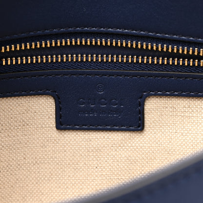 Gucci Roxy Calfskin Medium Blondie Top Handle Bag Blue Agata 6 of 10