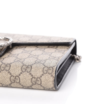 Gucci GG Supreme Monogram Mini Dionysus Chain Wallet Beige Black 9 of 9
